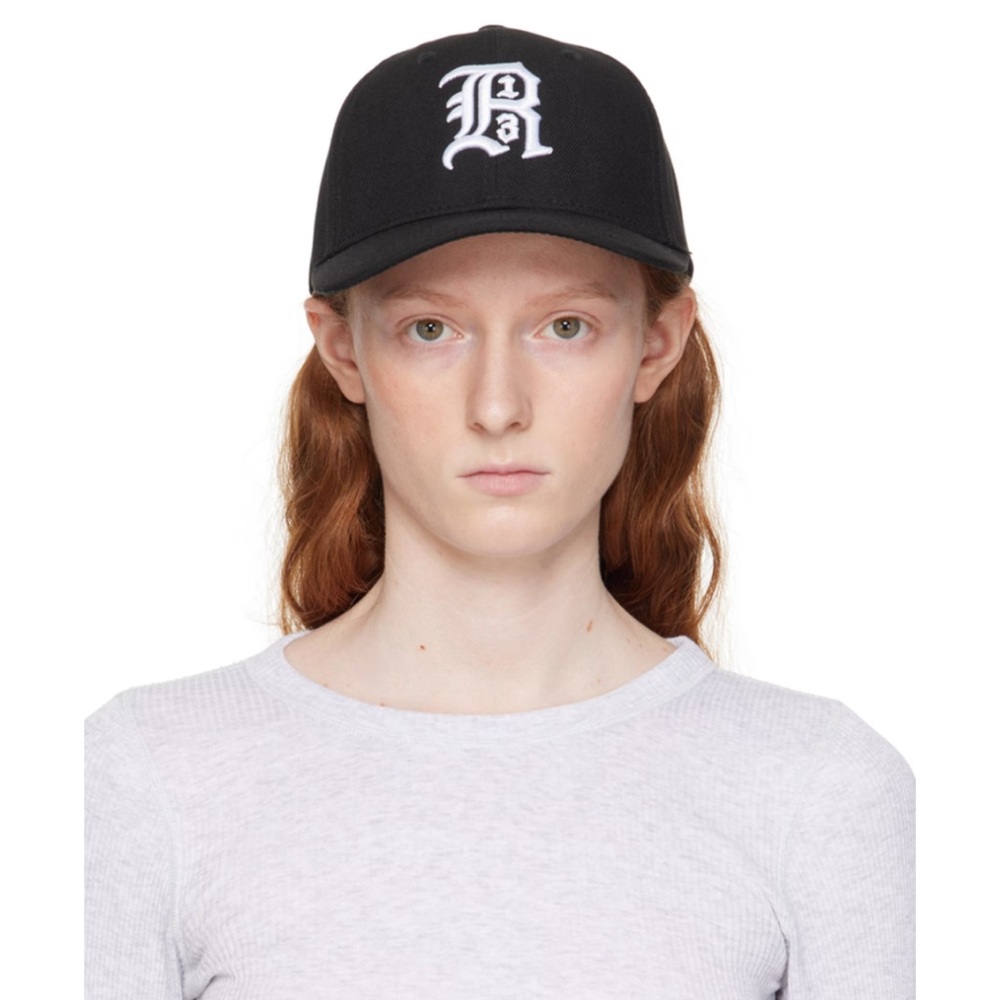 R13 Black 'R13' Baseball Cap